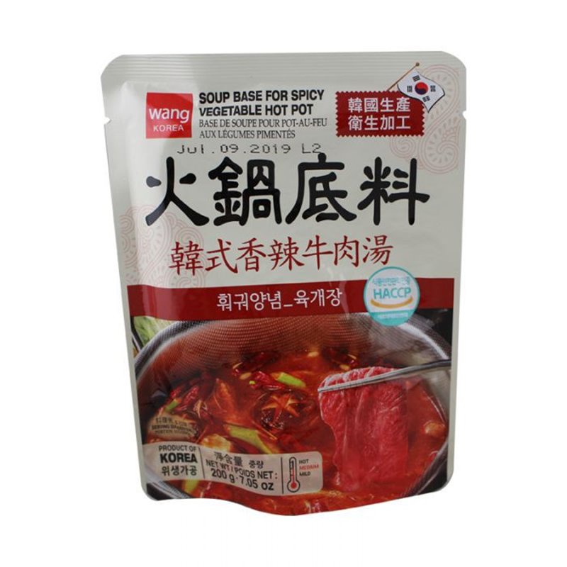 火锅底料韩式香辣牛肉200g